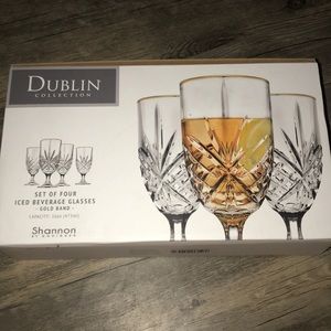 Dublin collection set of four iced beverage glass